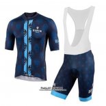 2020 Maillot Ciclismo Bianchi Bleu Manches Courtes et Cuissard