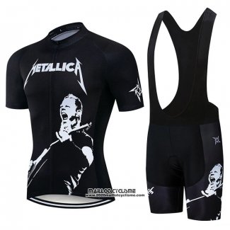 2020 Maillot Ciclismo James Noir Manches Courtes et Cuissard