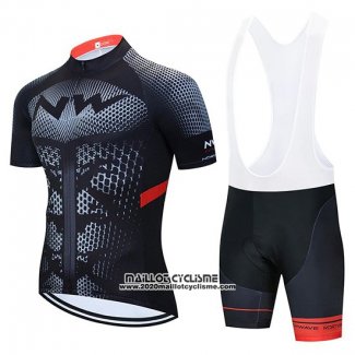 2020 Maillot Ciclismo Northwave Noir Jaune Rouge Manches Courtes et Cuissard