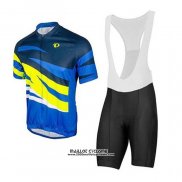 2020 Maillot Ciclismo Pearl Izumi Jaune Bleu Manches Courtes et Cuissard