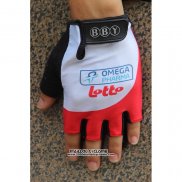 2020 Omega Pharma Lotto Gants Ete Ciclismo Blanc Rouge