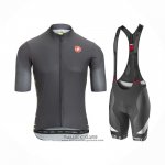 2021 Maillot Cyclisme Castelli Noir Manches Courtes et Cuissard