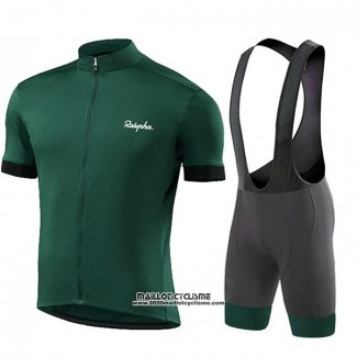 2021 Maillot Cyclisme Ralph Profond Vert Manches Courtes et Cuissard