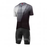 2022 Maillot Cyclisme Loffler Noir Blanc Gris Manches Courtes et Cuissard