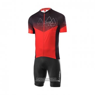 2022 Maillot Cyclisme Loffler Rouge Manches Courtes et Cuissard