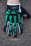 Skull Gants Doigts Longs Ciclismo Noir et Vert