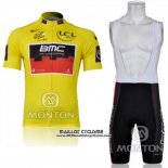 2011 Maillot Ciclismo BMC Lider Jaune Manches Courtes et Cuissard