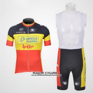 2011 Maillot Ciclismo Omega Pharma Lotto Champion Belga Manches Courtes et Cuissard