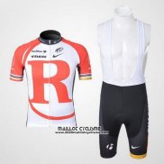 2011 Maillot Ciclismo Radioshack Blanc et Rouge Manches Courtes et Cuissard