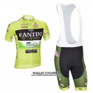 2013 Maillot Ciclismo Vini Fantini Vert et Noir Manches Courtes et Cuissard