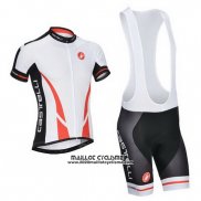 2014 Maillot Ciclismo Castelli Blanc Manches Courtes et Cuissard