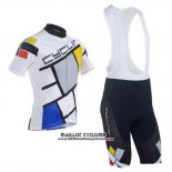 2014 Maillot Ciclismo Fox Cyclingbox Blanc Manches Courtes et Cuissard