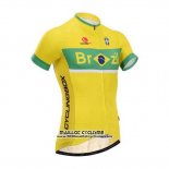 2014 Maillot Ciclismo Fox Cyclingbox Jaune Manches Courtes et Cuissard