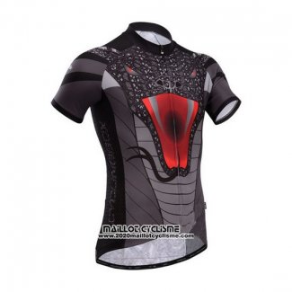 2014 Maillot Ciclismo Fox Cyclingbox Noir et Gris Manches Courtes et Cuissard