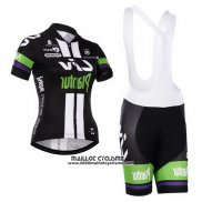 2015 Maillot Ciclismo Femme Liv Blanc et Noir Manches Courtes et Cuissard