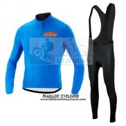 2015 Maillot Ciclismo KTM Bleu Manches Longues et Cuissard