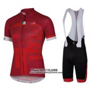 2016 Maillot Ciclismo Castelli Rouge et Blanc Manches Courtes et Cuissard