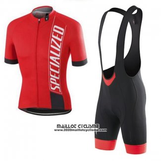 2016 Maillot Ciclismo Specialized Rouge Blanc Noir Manches Courtes et Cuissard