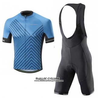 2017 Maillot Ciclismo Altura Peloton Bleu Manches Courtes et Cuissard