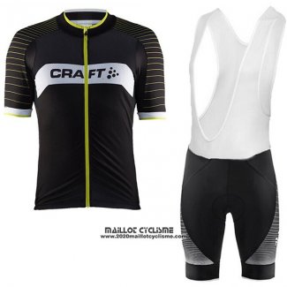 2017 Maillot Ciclismo Craft Noir Manches Courtes et Cuissard