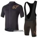 2017 Maillot Ciclismo Fox Noir Manches Courtes et Cuissard