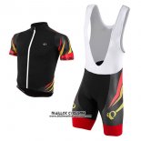 2017 Maillot Ciclismo Pearl Izumi Noir et Rouge Manches Courtes et Cuissard