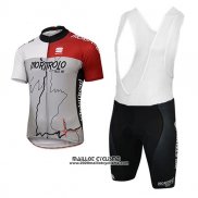 2017 Maillot Ciclismo Sportful Mortirolo Gris Manches Courtes et Cuissard