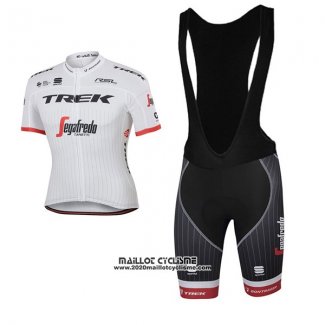 2017 Maillot Ciclismo Trek Segafredo Blanc Manches Courtes et Cuissard