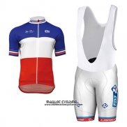 2017 Maillot Ciclismo UCI ALE Blanc et Rouge Manches Courtes et Cuissard