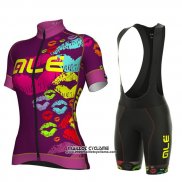 2018 Maillot Ciclismo ALE Fuchsia Manches Courtes et Cuissard