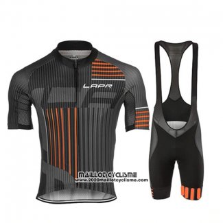 2019 Maillot Ciclismo Lungo AO Noir Orange Manches Courtes et Cuissard