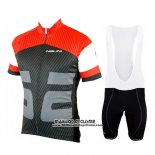 2019 Maillot Ciclismo Nalini Rouge Noir Manches Courtes et Cuissard