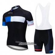 2019 Maillot Ciclismo Orbea Noir Bleu Blanc Manches Courtes et Cuissard