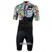 2020 Maillot Cyclisme Nalini Noir Multicolore Manches Courtes et Cuissard