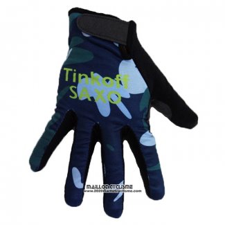 2020 Tinkoff Saxo Gants Doigts Longs Camouflage