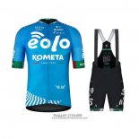 2021 Maillot Cyclisme Eolo Kometa Bleu Manches Courtes et Cuissard