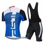 2021 Maillot Cyclisme Ralph Blanc Bleu Manches Courtes et Cuissard 2021 Maillot Cyclisme Ralph Blanc Bleu Manches Courtes et Cuissard