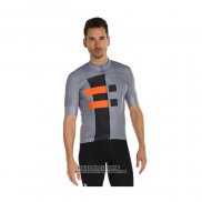 2021 Maillot Cyclisme Sportful Gris Orange Manches Courtes et Cuissard