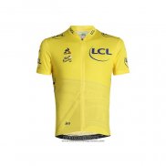 2021 Maillot Cyclisme Tour de France Jaune Manches Courtes et Cuissard