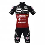 2022 Maillot Cyclisme Androni Giocattoli Noir Rouge Manches Courtes et Cuissard