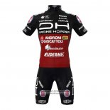 2022 Maillot Cyclisme Androni Giocattoli Noir Rouge Manches Courtes et Cuissard