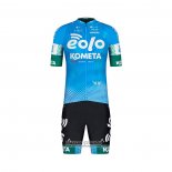 2022 Maillot Cyclisme Eolo Komet Azur Manches Courtes et Cuissard