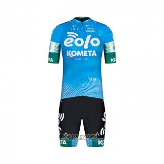 2022 Maillot Cyclisme Eolo Komet Azur Manches Courtes et Cuissard