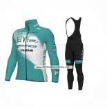 2024 Maillot Cyclisme Bardiani Csf Faizane Bleu Clair Manches Longues Et Cuissard