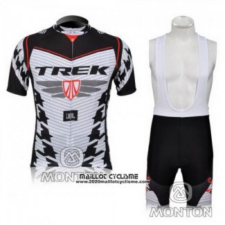 2010 Maillot Ciclismo Trek Noir et Blanc Manches Courtes et Cuissard