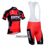 2013 Maillot Ciclismo BMC Noir et Rouge Manches Courtes et Cuissard
