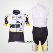 2013 Maillot Ciclismo Puma Noir et Blanc Manches Courtes et Cuissard