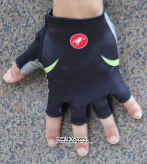 2016 Castelli Gants Ete Ciclismo Vert Noir