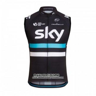 2016 Gilet Coupe-vent Sky Noir et Bleu