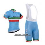 2016 Maillot Ciclismo Astana Italie Bleu et Vert Manches Courtes et Cuissard